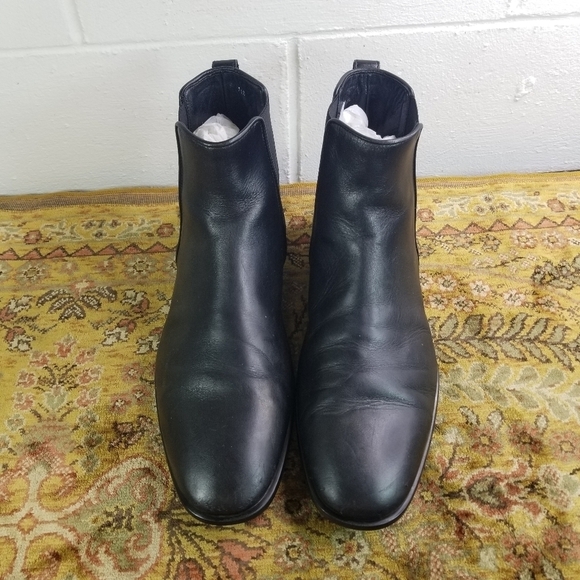 Aquatalia black leather chelsea boots main image 13
